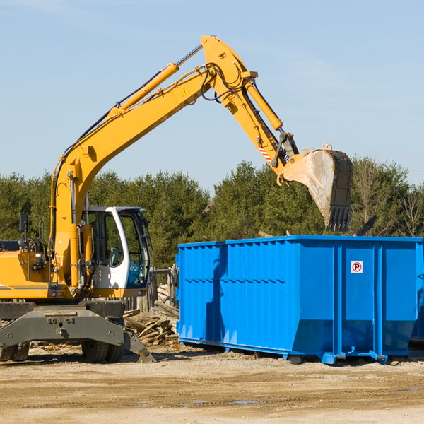 are there any restrictions on where a residential dumpster can be placed in Garrett IL